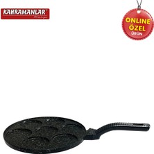 Kahramanlar Helegra Döküm 28 cm Siyah Pankek Tavası