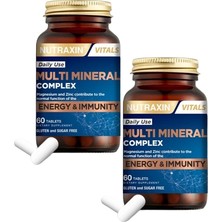 Nutraxin Multi Mineral Complex 2'Li Vücudun Ihtiyacı Olan 12 Mineral İçerir