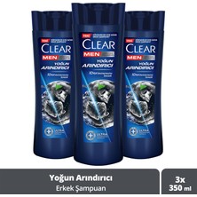 Clear Men Yoğun Arındırıcı Kömür Kepeğe Karşı Etkili Şampuan 350 ml