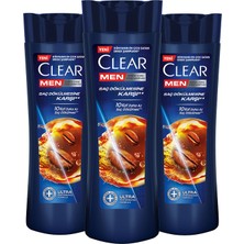 Clear Men Kepeğe Karşı Etkili Şampuan Saç Dökülmesine Karşı Kahve Çekirdeği Özü 350 ml x3