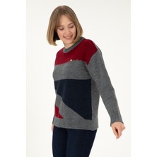 U.S. Polo Assn. Kadın Lacivert Bisiklet Yaka Kazak 50291575-VR033