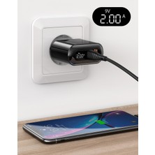 Mcdodo Ch-7170  Pd3.0 20W 1Xusb 1Xtype-C Girişli Led Göstergeli Şarj Adaptörü-Siyah