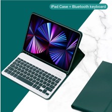 TEKNETSTORE Apple Ipad 10. Nesil 10.9 Inç 2022 Uyumlu Bluetooth Klavyeli Kılıf Kalem Bölmeli (Türkçe Klavye)