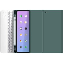 TEKNETSTORE Apple Ipad 10. Nesil 10.9 Inç 2022 Uyumlu Bluetooth Klavyeli Kılıf Kalem Bölmeli (Türkçe Klavye)