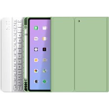 TEKNETSTORE Apple Ipad 10. Nesil 10.9 Inç 2022 Uyumlu Bluetooth Klavyeli Kılıf Kalem Bölmeli (Türkçe Klavye)