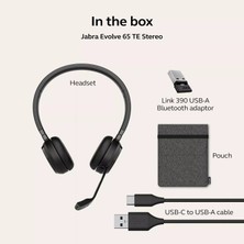 Jabra Evolve 65 Te Kablosuz Stereo Kulaklık Microsoft Teams Sertifikalı