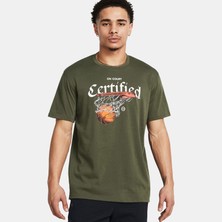 Under Armour Heavyweight Erkek Yeşil Basketbol T-SHIRT.390