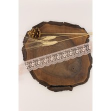 Gül Organze Güpür 70112 - 9 mt Pudra