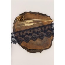 Gül Organze Güpür 70127 - 9 mt Lacivert