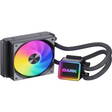 Dark Freezer W126 2025 Edition 120mm 1x12cm FRGB LED Fanlı + Pompa, LGA1700 - AM5 Uyumlu Sıvı Soğutma Sistemi (DKCCW126)