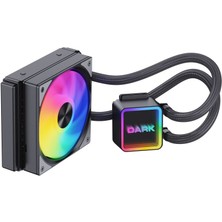 Dark Freezer W126 2025 Edition 120mm 1x12cm FRGB LED Fanlı + Pompa, LGA1700 - AM5 Uyumlu Sıvı Soğutma Sistemi (DKCCW126)