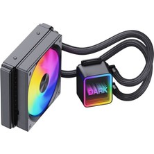 Dark Freezer W126 2025 Edition 120mm 1x12cm FRGB LED Fanlı + Pompa, LGA1700 - AM5 Uyumlu Sıvı Soğutma Sistemi (DKCCW126)