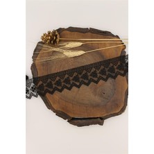 Gül Tül Güpür 5241 - 9 mt Siyah