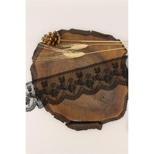 Gül Tül Güpür 52768 - 9 mt Siyah