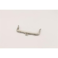 Gül Çanta Klips Kare - 12 cm Gümüş