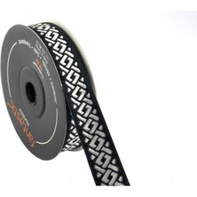 Fantastic 16069-BORDÜR - 10 mt Siyah-Gümüş