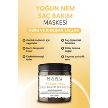 Maru MARU Kuru Ve Yıpranmış Saçlar İçin Keratin & Biotin Onarıcı Saç Maskesi 500 ml