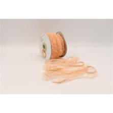 Gül Fırfırlı Lastikler 18 mm Genişlik - 25 mt Somon