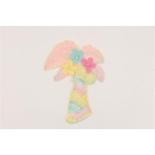 Gül Model 18 Pullu Aplik - Std Çok Renkli