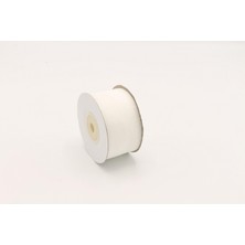 Gül Organze Kurdele Beyaz 40mm