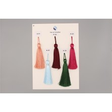 Gül Polyester Püskül - 12 cm Bordo