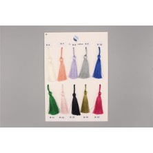 Gül Polyester Püskül - 7 cm Saks