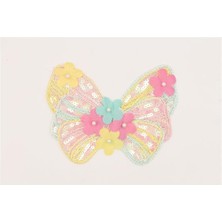 Gül Model 16 Pullu Aplik - Std Çok Renkli