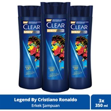 Clear Men Kepeğe Karşı Etkili Şampuan Legend By CR7 Cristiano Ronaldo 350 ml x3