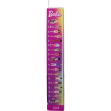 Barbie Fashionistas Bebek #224 Siyah Dalgalı Saç, Pembe Gingham Elbise ve Aksesuarlar