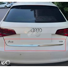 Ebal Oto Audi A3 Krom Bagaj Alt Çıtası 2013 Üzeri Paslanmaz Çelik