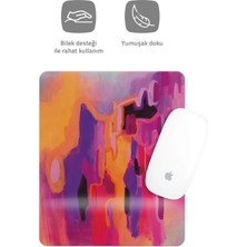 Byars Bilişim Byars-Boya Desenli Bilek Destekli Dikdörtgen Mouse Pad Mouse Altlığı.-Byars