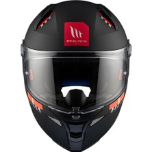 mt Helmets Revenge 2 Solid A1 Matt Black Kapalı Kask