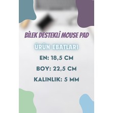 Byars Bilişim Byars-Batımını Seyreden Kedi Baskılı Bilek Destekli Dikdörtgen Mouse Pad-Byars