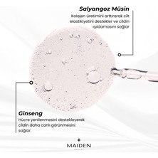 Maiden Beauty Cilt Tonu Esitleme, Leke Karşıtı, Yenileme, Ginseng, Salyangoz Müsin Içerikli Cilt Serumu 30 ml