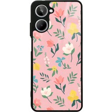 S-Case Oppo Realme 10 Pinky Flowers Tasarımlı Glossy Telefon Kılıfı