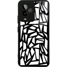 S-Case Gm 24 Pro White And Black Tasarımlı Glossy Telefon Kılıfı