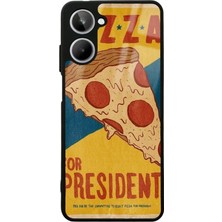 S-Case Oppo Realme 10 Pizza Tasarımlı Glossy Telefon Kılıfı