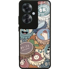 S-Case Oppo Reno 11F 5g Crown Cap Tasarımlı Glossy Telefon Kılıfı