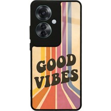 S-Case Oppo Reno 11F 5g Good Vibes Tasarımlı Glossy Telefon Kılıfı