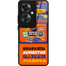 S-Case Oppo Reno 11F 5g Retro Club Tasarımlı Glossy Telefon Kılıfı