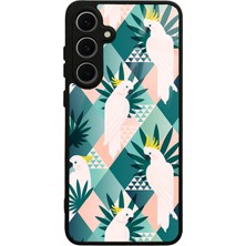 S-Case Samsung S24 Fe Retro Papağan Tasarımlı Glossy Telefon Kılıfı