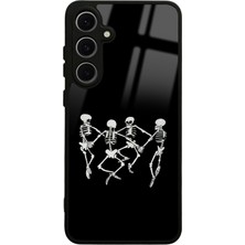 S-Case Samsung S24 Fe Dancer Skeleton Tasarımlı Glossy Telefon Kılıfı