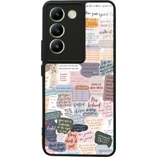 S-Case Vivo V30 Lite Nude Message Tasarımlı Glossy Telefon Kılıfı