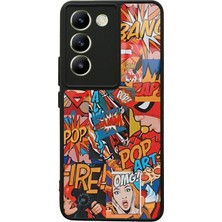 S-Case Vivo V30 Lite Retro Comics Tasarımlı Glossy Telefon Kılıfı
