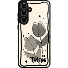S-Case Samsung S24 Fe Tulips Tasarımlı Glossy Telefon Kılıfı