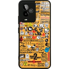 S-Case Gm 24 Pro Yellow Sticker Tasarımlı Glossy Telefon Kılıfı