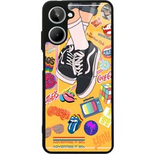 S-Case Oppo Realme 10 Retro Vans Tasarımlı Glossy Telefon Kılıfı