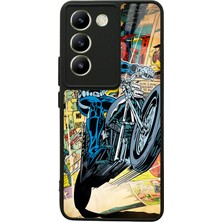 S-Case Vivo V30 Lite Hayalet Sürücü Tasarımlı Glossy Telefon Kılıfı