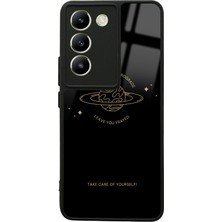 S-Case Vivo V30 Lite Retrograde Tasarımlı Glossy Telefon Kılıfı