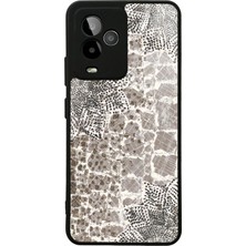 S-Case Gm 24 Pro Taşlı Yaprak Tasarımlı Glossy Telefon Kılıfı